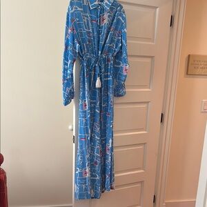 Designer silk jumpsuit
